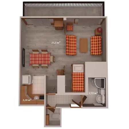 Croix De Verdon 203: Functional And Comfortable Studio 谷雪维尔